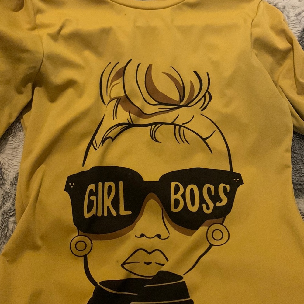 Yellow shirt dress size small good condition clean